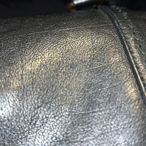 Yves Saint Laurent Black and Gold Satchel with Wallet - Picture 10 of 16